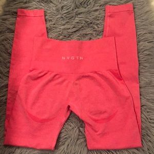 NVGTN HOT PINK SEAMLESS LEGGINGS